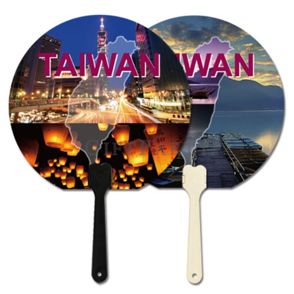 圓型手拿扇、廣告扇客製、手持扇印刷 Round Hand Fan, Custom Advertising Fan, Logo-Printed Hand Fan