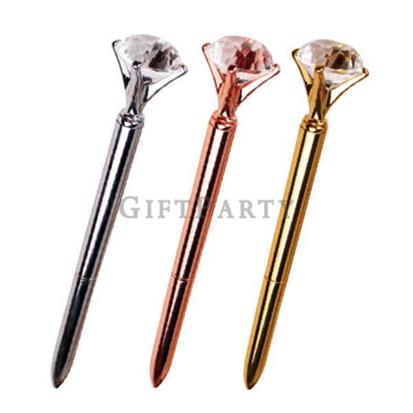 [SE4080707890]大晶鑽筆鑽石筆廣告筆Big Crystal Diamond Pen Metal Ballpoint Pen