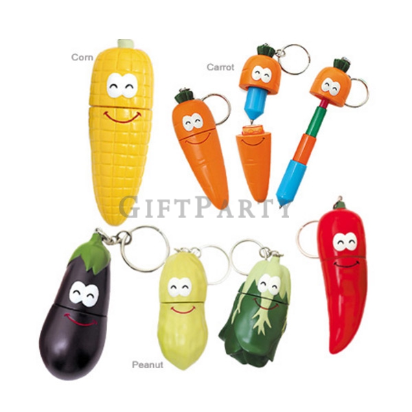 水果蔬菜贈品,選舉贈品,蔬菜伸縮筆,展場贈品,Vegetable retractable pen