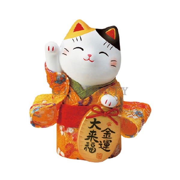 [TT33417887415]錦彩小判招財貓(金運)