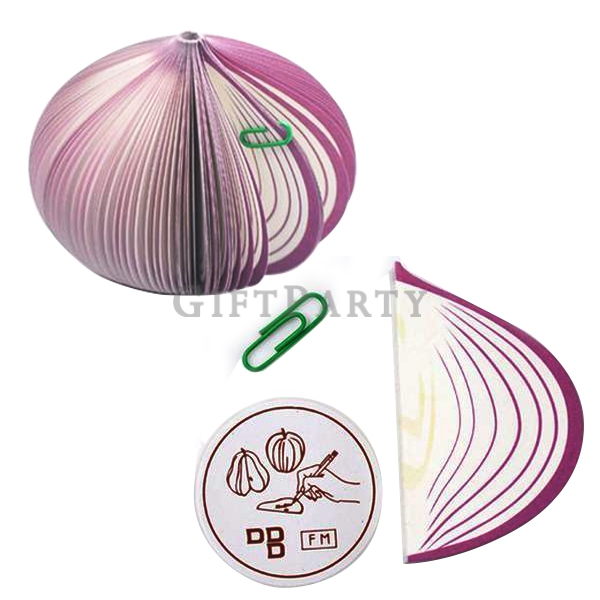 內有洋蔥洋蔥便籤蔬菜-客製便條紙