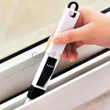 Two-in-one window crevice brush cleaning brush