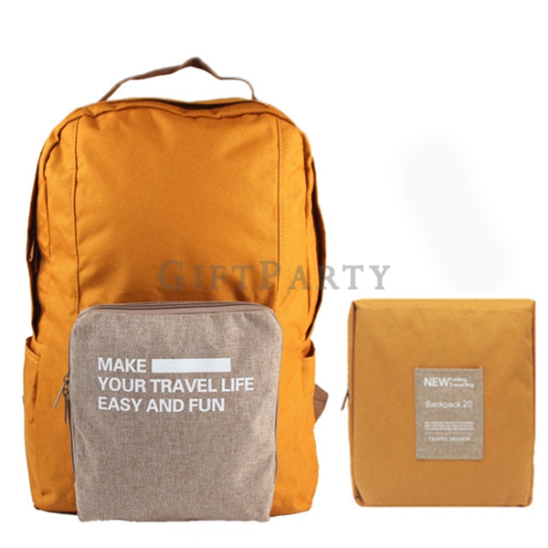 戶外品牌滿額送 贈品-折疊雙肩背包插桿背包4