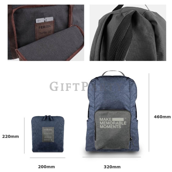 旅展贈品 股東會贈品-折疊雙肩背包插桿背包6