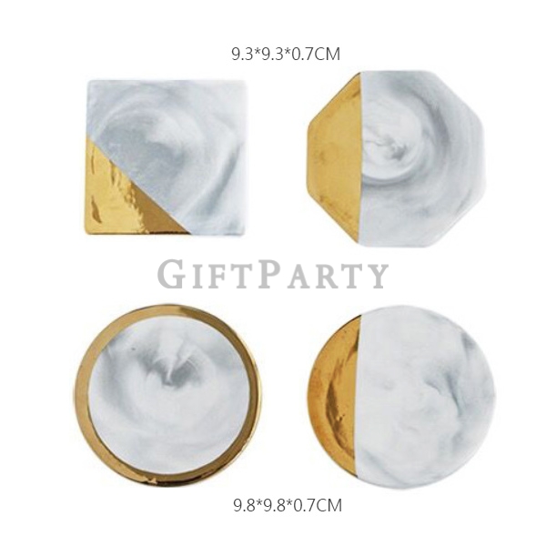 禮品PARTY,客製化禮品,vip贈品,股東會紀念品,北歐大理石紋陶瓷杯墊4