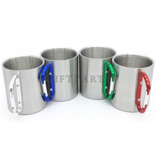 客製化禮品,贈品,紀念品,禮贈品-登山扣手柄不鏽鋼咖啡杯300ML2