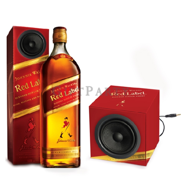 洋酒贈品,啤酒贈品,定制禮品,客製化禮品,贈品,威士忌贈品,定制折疊紙音箱(喇叭),Shaped paper speaker,Whisky gift customization