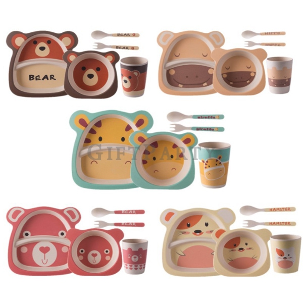 禮品,贈品,兒童禮品,小朋友禮品,婦幼展禮品,兒童餐具組,-環保竹纖维兒童餐具套裝