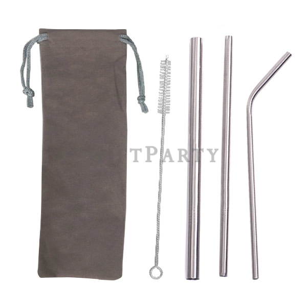 禮品,贈品,禮贈品,紀念品,企業廣告贈品,宣導品,選舉贈品,股東會贈品,不鏽鋼304吸管組(四入)+絨布袋