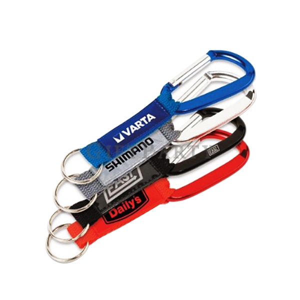 Key Tag with Carabiner,品牌贈品,雜誌附錄,百貨贈品,山登扣鑰匙圈,Customized Lanyard Carabiner Key Ring With Rubber LOGO,