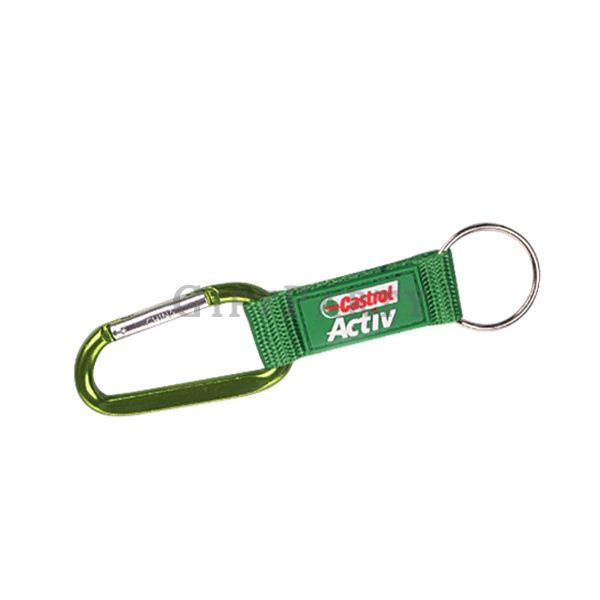Key Tag with Carabiner,品牌贈品,雜誌附錄,百貨贈品,山登扣鑰匙圈,Customized Lanyard Carabiner Key Ring With Rubber LOGO,