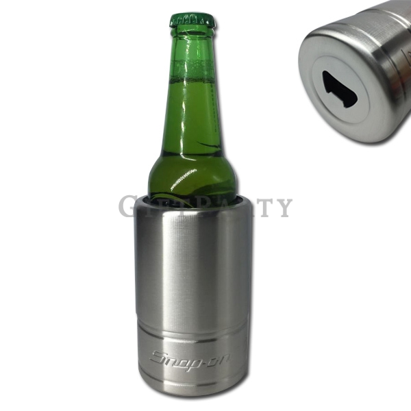 stainless steel with thick foam cola can cooler beer can holder ,啤酒保冰器+開瓶器