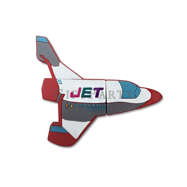 藥廠禮品,客製開模隨身碟,飛機造型隨身碟-客製造型隨身碟PVC軟膠