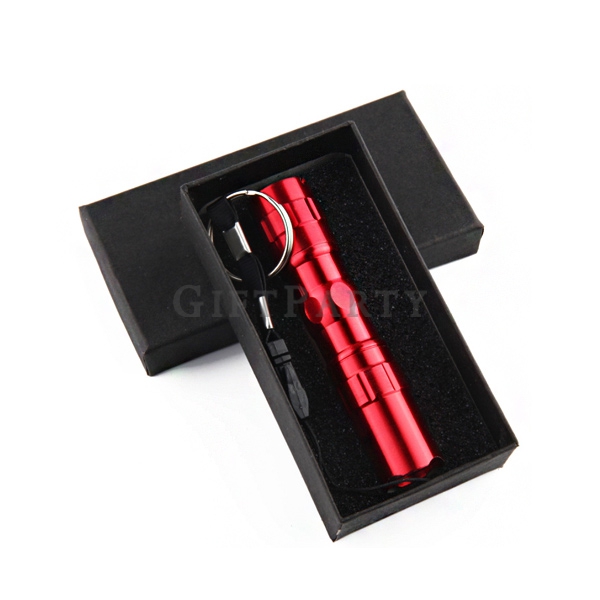 紅色手電筒,-迷你強光手電筒擊破器盒裝