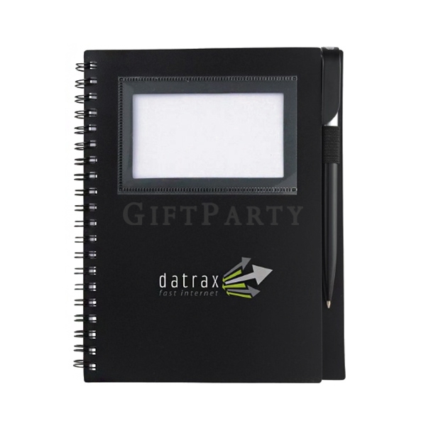 客製名片筆記本,業務筆記本,商務贈品,銀行贈品,學生贈品,禮品,贈品,禮贈品,塑料線圈筆記本可插名片