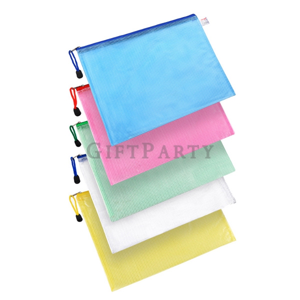 禮品,辦公小物,拉鍊資料袋,禮品,A4透明網格資料袋