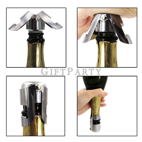 Steel Champagne Wine Bottle Stopper , Wine merchant souvenir,禮品,客製化禮品,-不鏽鋼香檳葡萄酒酒塞,香檳酒塞,酒商贈品,酒商禮品,