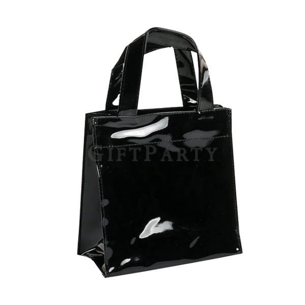 Shiny Leather PVC shopping bag ,客製環保袋,客製購物袋,pvc小購物袋,客製化禮品,贈品,紀念品,百貨週年慶贈品,品牌禮品,光膠PVC購物袋黑色購物袋
