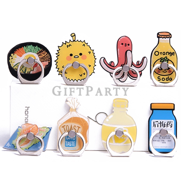 客製化禮品,定制贈品,企業贈品,廣告宣傳品,選舉贈品,企業logo贈品,客製壓克力水果造型手機戒環支架4