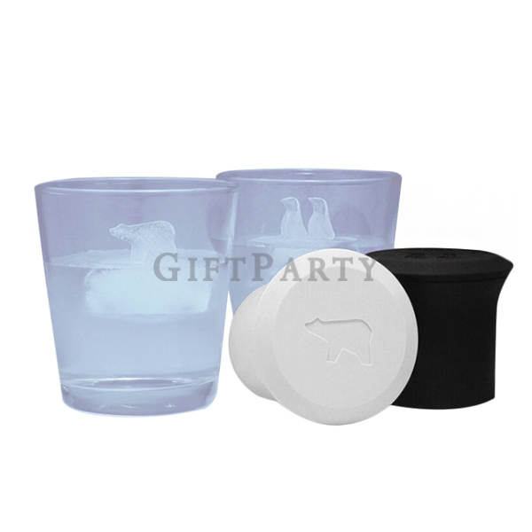 Polar bear shaped silicone penguin ice cube maker-北極熊企鵝造型制冰盒