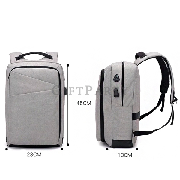 Smart BackpackWith USB Phone Charging Port,商務贈品,股東會贈品,企業員工禮品,商務電腦後背包-智能背包
