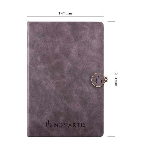 PU leather magnetic buckle notebook -PU皮革磁性扣環筆記本