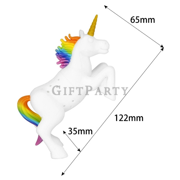 Food grade unicorn shape tea filter,食品級硅膠獨角獸泡茶器