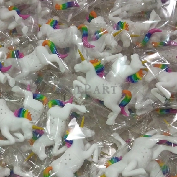 Food grade unicorn shape tea filter,食品級硅膠獨角獸泡茶器
