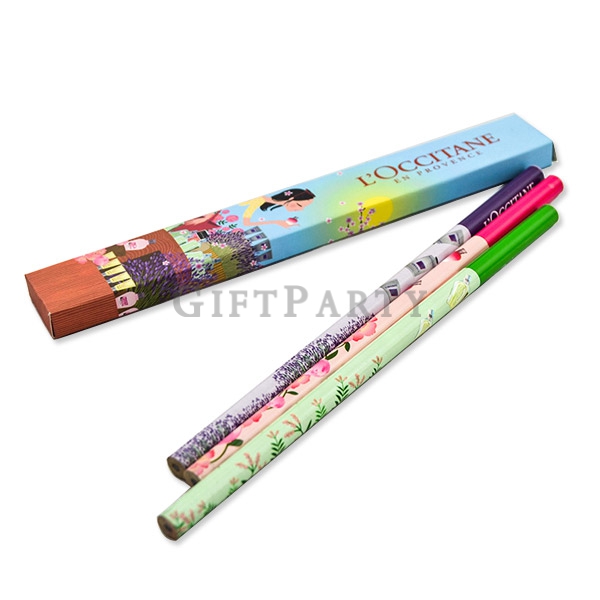 品牌鉛筆,文具禮品,,熱轉印鉛筆3pcs入彩盒,百貨公司贈品