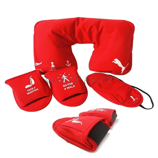 Travel kit for airline(U-shaped pillow, sleep eye mask, indoor slippers)-航空旅遊套裝(U型枕,拖鞋,眼罩),禮品,客製化禮品,