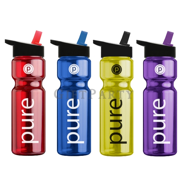 28oz Transparent Sports Bottle With Flip Straw,PETE塑料運動水壺帶吸管28oz,股東會贈品,廣告贈品,運動健身水壺,客製化禮品,紀念品,Adverti