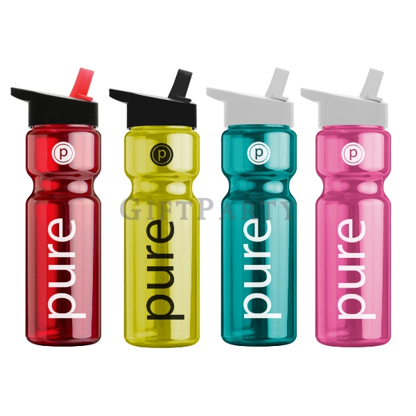 28oz Transparent Sports Bottle With Flip Straw,PETE塑料運動水壺帶吸管28oz,股東會贈品,廣告贈品,運動健身水壺,客製化禮品,紀念品,Adverti