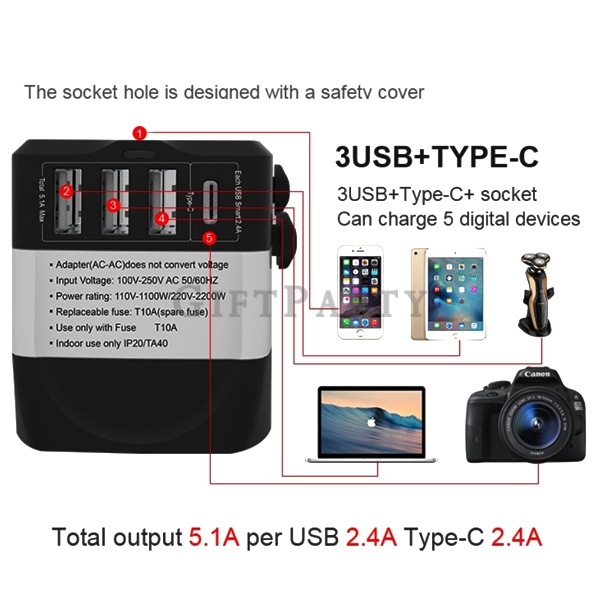 GP2341658Q2106-3USB+Type-C-全球多插頭萬用插頭9