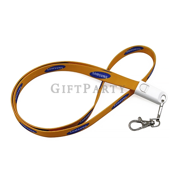 2合1掛繩手機充電數據線,2合1掛繩手機充電數據線, Phone Lanyard Dual Sided Charging Cable 90cm,電玩贈品,展會禮品,廣告贈品,Gifts for exh