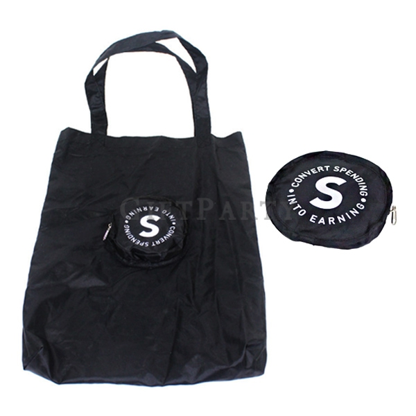 Custom logo gifts, advertising gifts, promotional gifts, custom bags,圓型折疊拉鍊環保袋,客製環保袋,