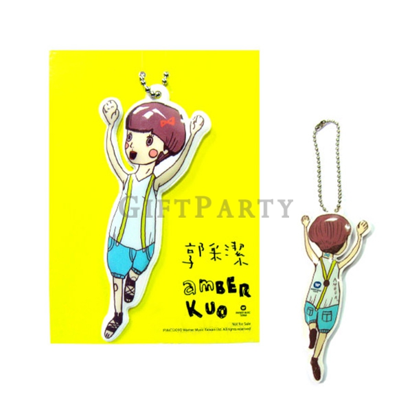 客製化禮品,應援商品,客製郭采潔人型吊飾pvc造型吊飾,Custom shaped key ring