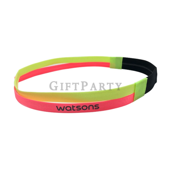 撞色矽膠防滑運動髮帶,Elastic silicone non slip headband for sports yoga,路跑贈品,GYM贈品,健工贈品,運動髮帶定制,時尚贈品,百贈贈品,禮品,
