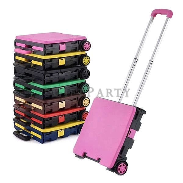 折疊購物手拉車,折疊購物手拉車,Storage Box Cart Folding Luggage Cart Foldable Shopping Cart,廣告贈品,促銷贈品,客製logo贈品紀念品,客