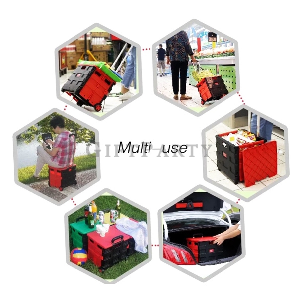 折疊購物手拉車,折疊購物手拉車,Storage Box Cart Folding Luggage Cart Foldable Shopping Cart,廣告贈品,促銷贈品,客製logo贈品紀念品,客