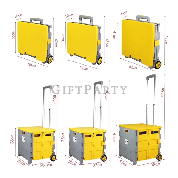 折疊購物手拉車,折疊購物手拉車,Storage Box Cart Folding Luggage Cart Foldable Shopping Cart,廣告贈品,促銷贈品,客製logo贈品紀念品,客