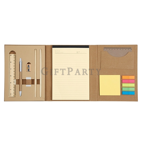 Eco Friendly Printed Recycled Notepad,禮品,贈品,廣告贈品,股東會贈品,銀行贈品,學生禮品,客製筆記本,牛皮筆記本便條紙文具組