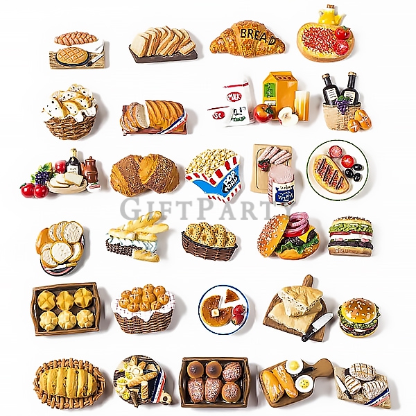 日本贈品,餐廳贈品,pizza贈品,pizza磁鐵,麵包造型,仿真磁鐵,食物造型紀念品,海鮮龍蝦pizza樹脂冰箱貼