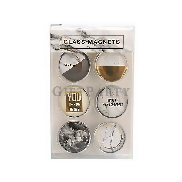 Gifts for Fashion,Marble glass magnet,時尚禮品,時尚贈品,大理石風格,客製化禮品,飯店贈品,日本贈品,設計款贈品,客製玻璃磁鐵(6入),Advertising g