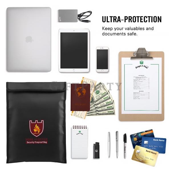 Waterproof fireproof document bag,重要文件袋,銀行重要文件袋,防水防火文件袋