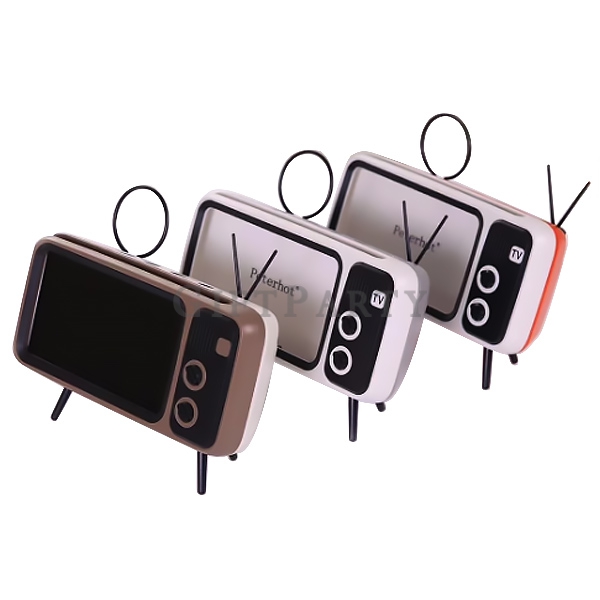 Retro TV styling mobile phone bracket speaker,復古電視手機支架藍芽音箱, Advertising gifts, promotional gifts, cu