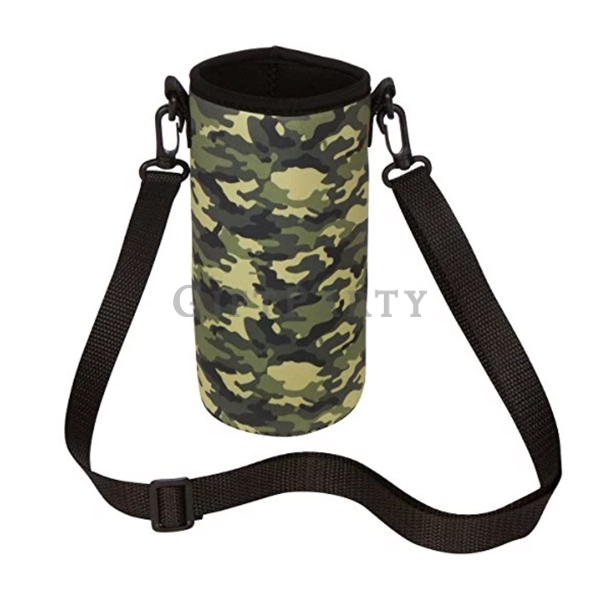 Neoprene Water Bottle Holder With  Lanyard Strap潛水布水瓶袋帶掛繩,潛水布飲料提袋,潛水布水瓶包,潛水布水瓶包,禮品,贈品,飲料贈品,啤酒贈品,水壺提袋