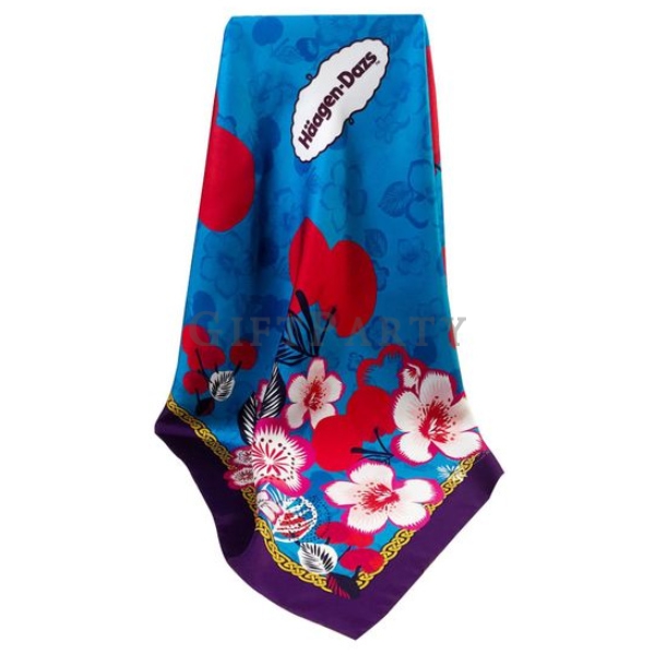 Custom silk scarf,絲巾定制,高端贈品,女性贈品,客製方形絲巾,廣告贈品,促銷禮品,客製logo贈品,贈品for企業,品牌贈品,Advertising gifts, promotion