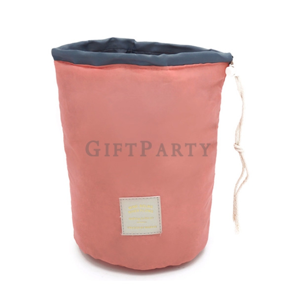 Large capacity waterproof cylinder cosmetic bag,大容量防水圓筒化妝包, Advertising gifts, promotional gifts, cu