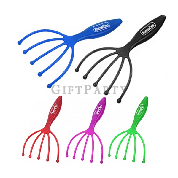 5腿球頭塑料頭部按摩器,塑料頭皮按摩器,5 legs ball scalp plastic hair massager,選舉贈品,30贈品,廣告贈品,