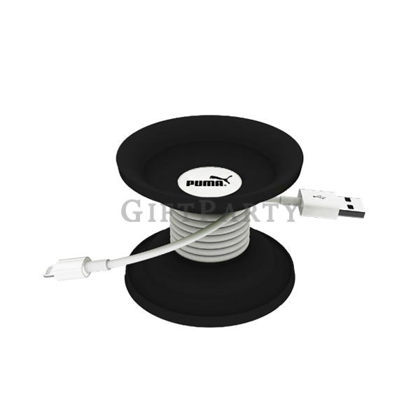 Silicone/ABS plastic-cables/earphones not included,圓形集線器,伸縮繞線器,圓形繞線器,Advertising gifts Custom logo g